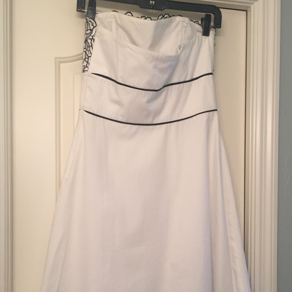 WHBM Cotton Strapless dress, size 4 - Picture 2 of 8